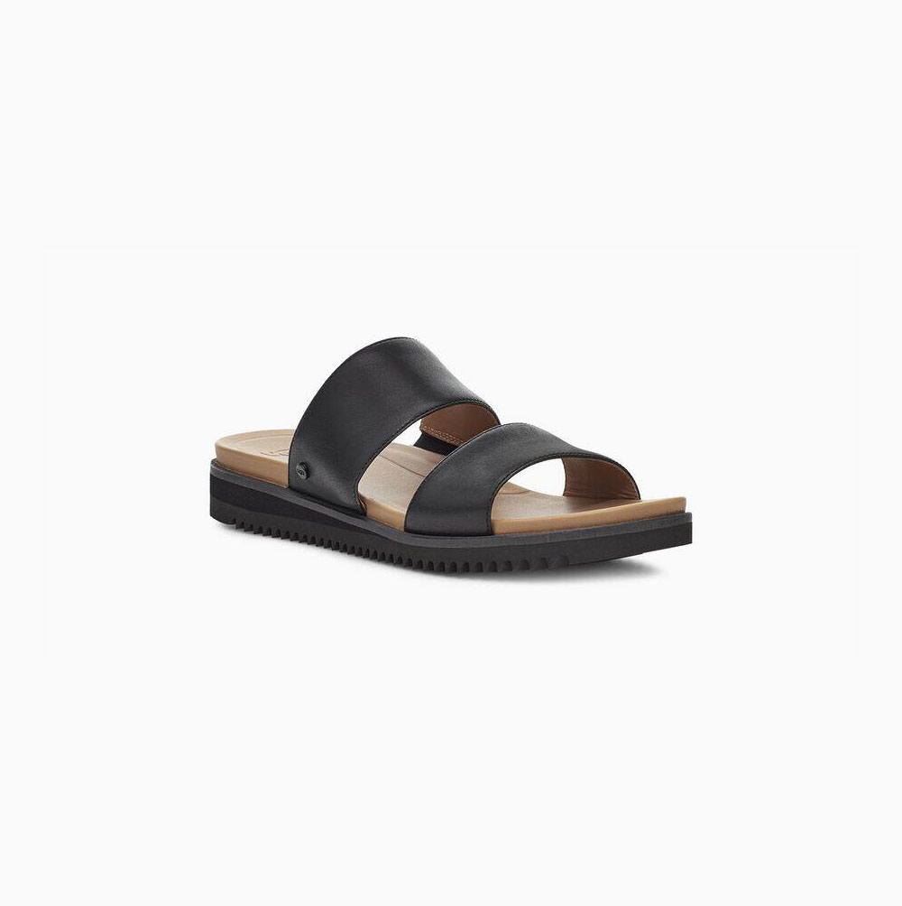 UGG Zyle Black Sandals for Women (XGEL21743)